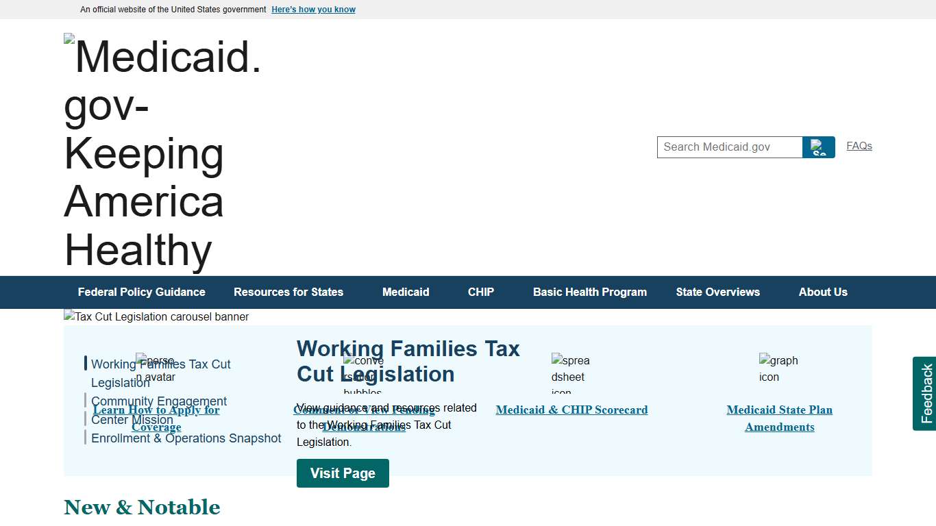 Medicaid.gov: The Official U.S. Government Site for Medicaid and CHIP Services Medicaid