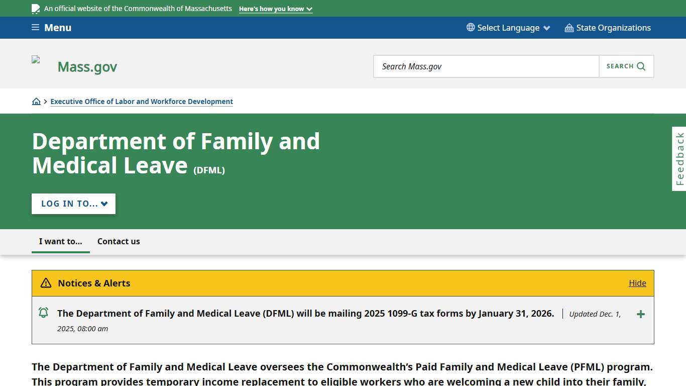 Department of Family and Medical Leave Mass.gov